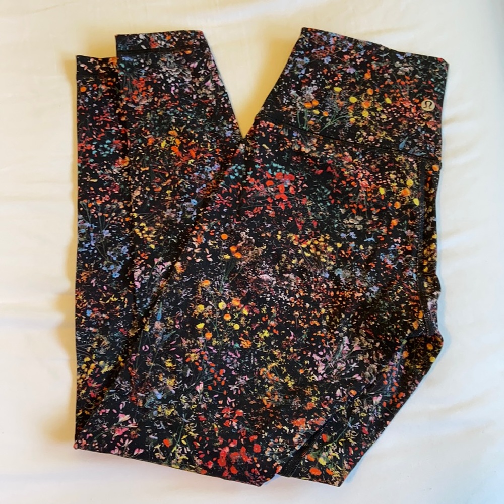 Floral ankle length Lululemon leggings
